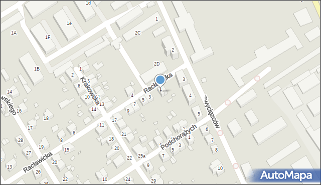 Stargard, Racławicka, 1b, mapa Stargard