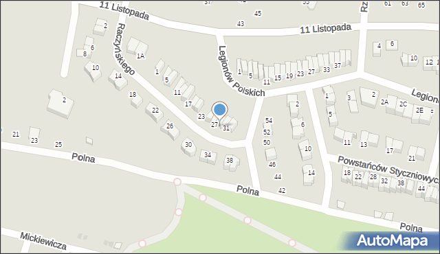 Staszów, Raczyńskiego Ignacego, 29, mapa Staszów