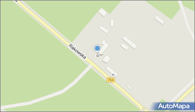 Staszów, Rakowska, 34, mapa Staszów