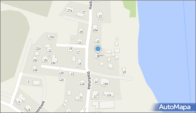 Stężyca, Raduńska, 18, mapa Stężyca