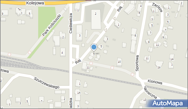 Strzelno, Raj, 7, mapa Strzelno