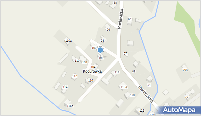 Sułkowice, Racławicka, 102, mapa Sułkowice