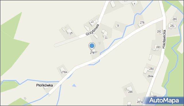 Sułkowice, Racławicka, 278, mapa Sułkowice