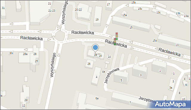 Świdnik, Racławicka, 18, mapa Świdnika