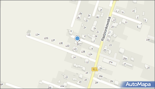 Świerklaniec, Radzionkowska, 10, mapa Świerklaniec