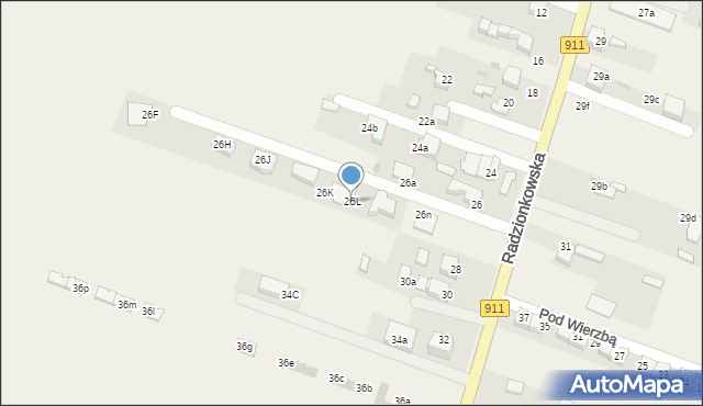 Świerklaniec, Radzionkowska, 26L, mapa Świerklaniec