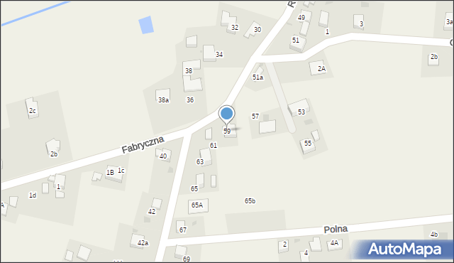 Szczerbice, Radoszowska, 59, mapa Szczerbice