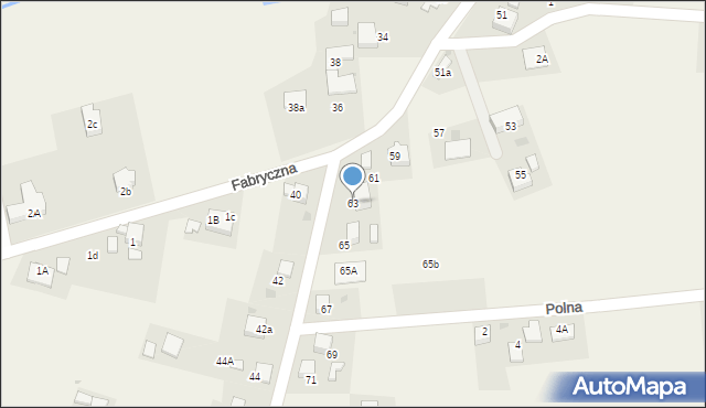 Szczerbice, Radoszowska, 63, mapa Szczerbice