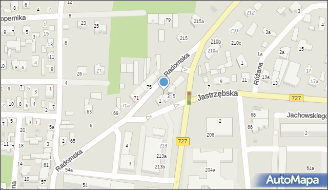 Szydłowiec, Radomska, 58, mapa Szydłowiec