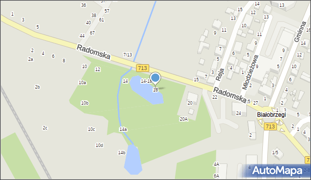 Tomaszów Mazowiecki, Radomska, 18, mapa Tomaszów Mazowiecki