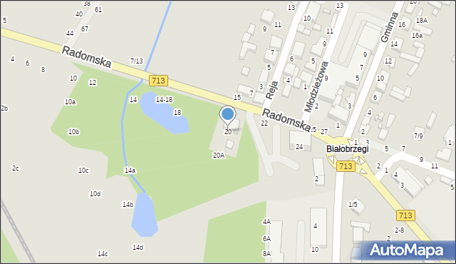 Tomaszów Mazowiecki, Radomska, 20, mapa Tomaszów Mazowiecki