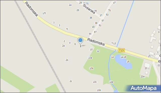 Tomaszów Mazowiecki, Radomska, 8, mapa Tomaszów Mazowiecki