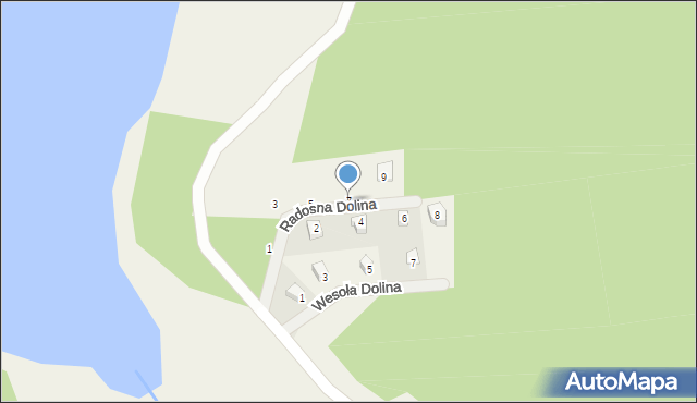 Tuszkowy, Radosna Dolina, 7, mapa Tuszkowy