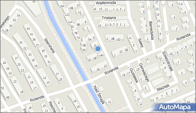 Warszawa, Rajmunda, 1A, mapa Warszawy