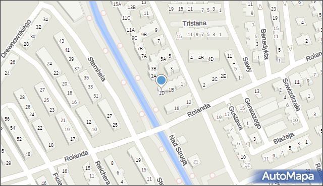 Warszawa, Rajmunda, 1D, mapa Warszawy