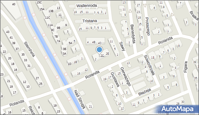 Warszawa, Rajmunda, 2B, mapa Warszawy