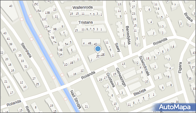 Warszawa, Rajmunda, 2C, mapa Warszawy