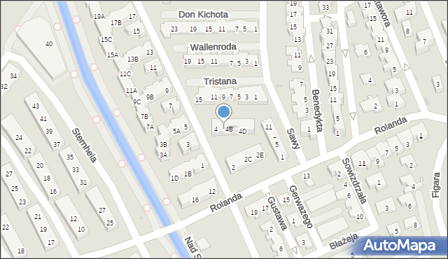 Warszawa, Rajmunda, 4A, mapa Warszawy