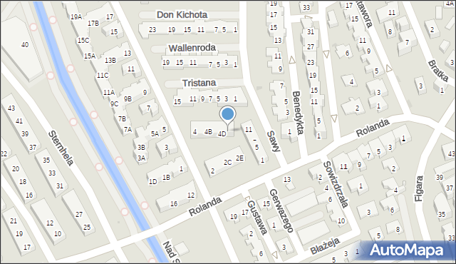 Warszawa, Rajmunda, 4E, mapa Warszawy