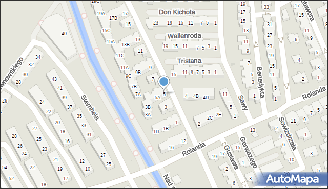 Warszawa, Rajmunda, 5, mapa Warszawy