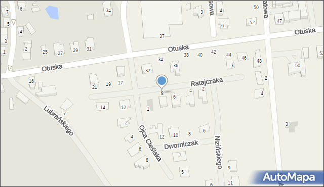 Wielka Wieś, Ratajczaka Teofila, ks. inf., 8, mapa Wielka Wieś