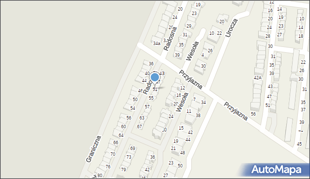 Wilczyce, Radosna, 51, mapa Wilczyce