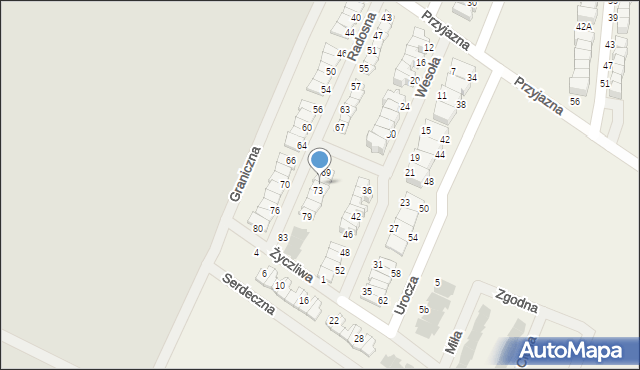 Wilczyce, Radosna, 71, mapa Wilczyce