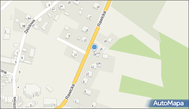 Wińsko, Rawicka, 14, mapa Wińsko