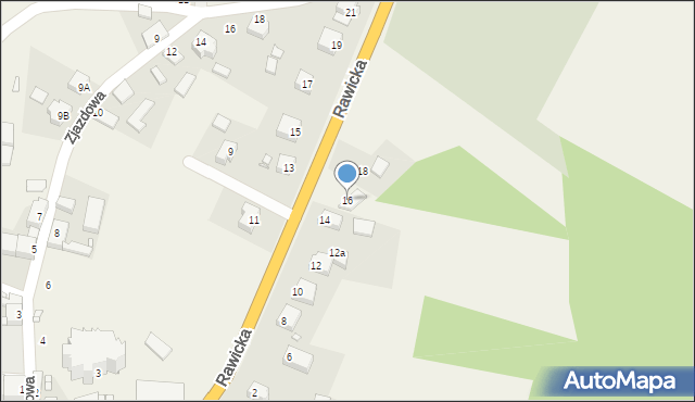 Wińsko, Rawicka, 16, mapa Wińsko