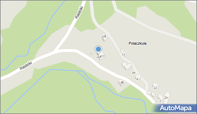 Wisła, Rastoki, 11A, mapa Wisła