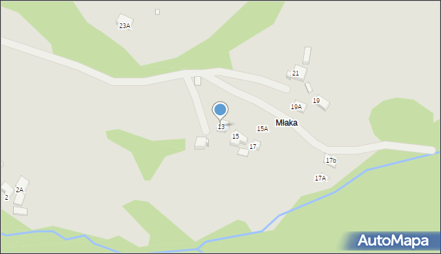 Wisła, Rastoki, 13, mapa Wisła