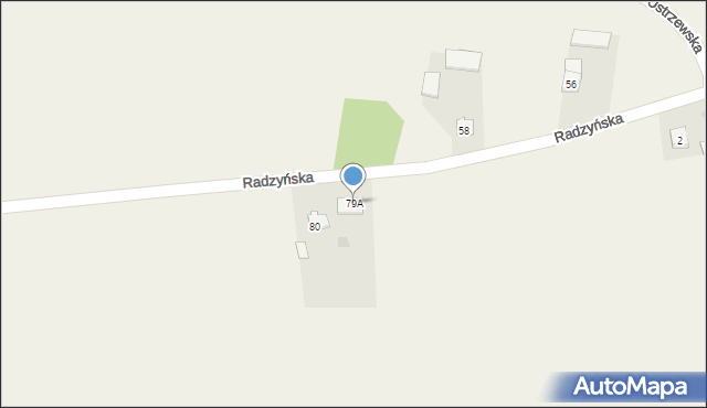 Wohyń, Radzyńska, 79A, mapa Wohyń