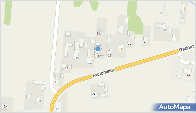 Wolanów, Radomska, 19, mapa Wolanów