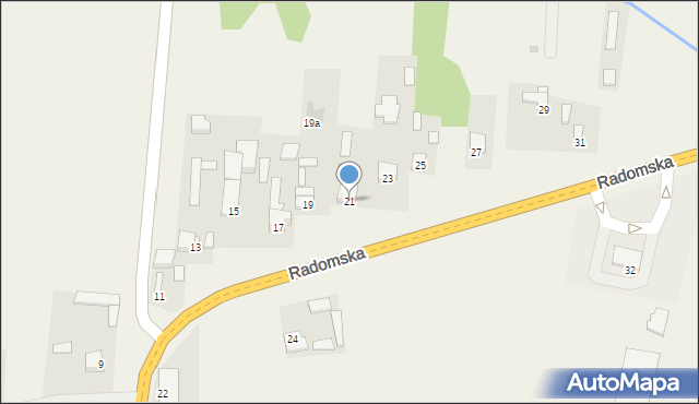 Wolanów, Radomska, 21, mapa Wolanów