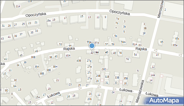 Wrocław, Rajska, 42, mapa Wrocławia