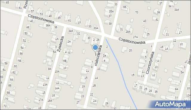 Wrocław, Rabczańska, 3, mapa Wrocławia