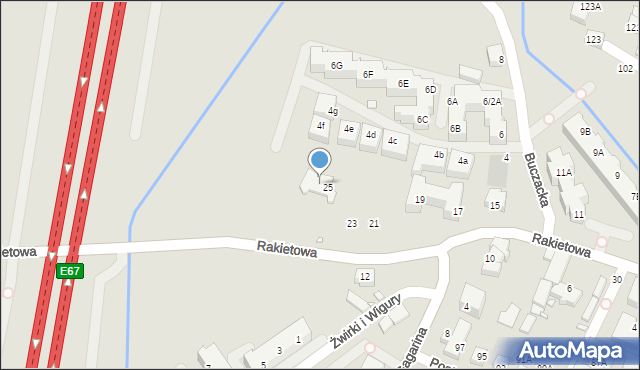 Wrocław, Rakietowa, 27, mapa Wrocławia