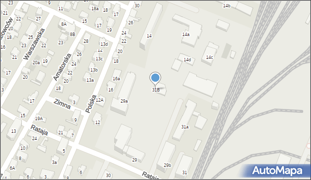 Zawiercie, Rataja Macieja, 31B, mapa Zawiercie