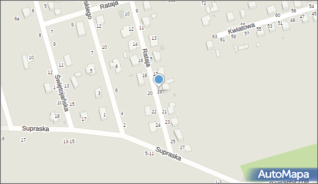 Zgierz, Rataja Macieja, 19, mapa Zgierz