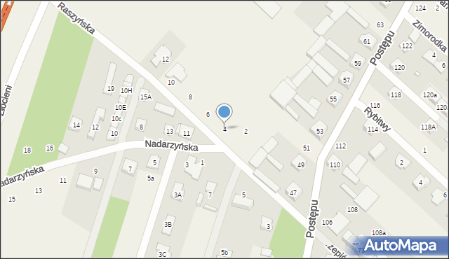 Zgorzała, Raszyńska, 4, mapa Zgorzała