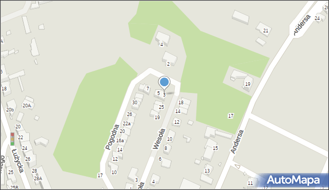 Zgorzelec, Radosna, 3, mapa Zgorzelec