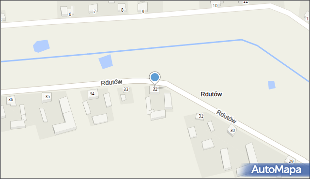 Rdutów, Rdutów, 32, mapa Rdutów