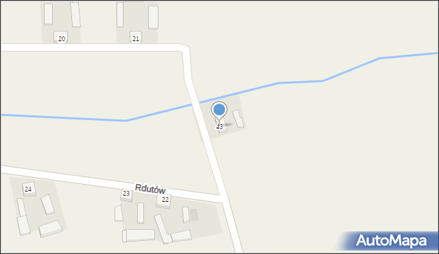 Rdutów, Rdutów, 43, mapa Rdutów