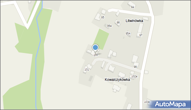 Rdzawka, Rdzawka, 100, mapa Rdzawka