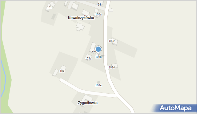 Rdzawka, Rdzawka, 103b, mapa Rdzawka