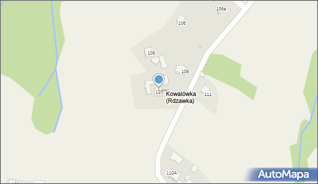 Rdzawka, Rdzawka, 110, mapa Rdzawka