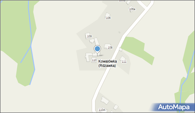 Rdzawka, Rdzawka, 110b, mapa Rdzawka