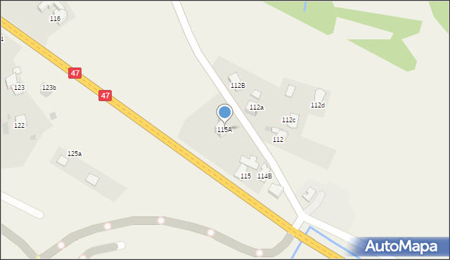 Rdzawka, Rdzawka, 115A, mapa Rdzawka