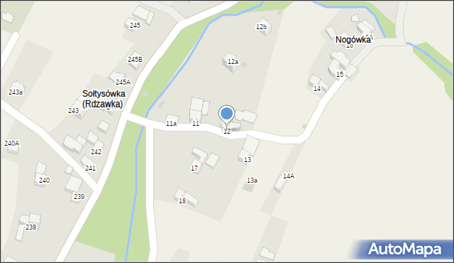 Rdzawka, Rdzawka, 12, mapa Rdzawka