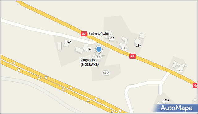 Rdzawka, Rdzawka, 133, mapa Rdzawka